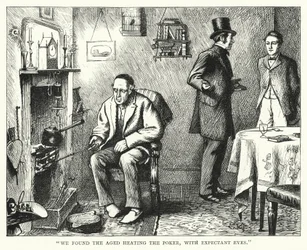 Illustration til store forventninger af Charles Dickens (gravering)