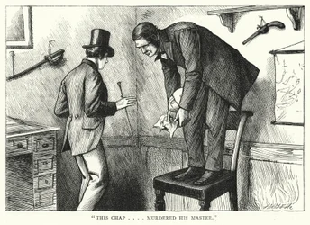 Illustration til store forventninger af Charles Dickens (gravering)