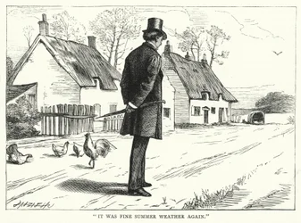 Illustration til store forventninger af Charles Dickens (gravering)
