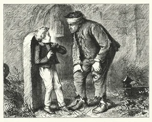 Illustration til store forventninger af Charles Dickens (gravering)