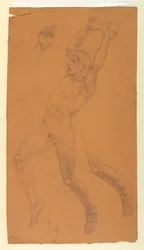 Studier for en flyvende figur