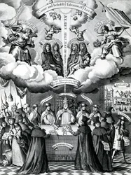 The Happy Instruments of Englands Preservation, udgivet af Benjamin Combe efter Francis Barlow, april 1681