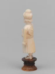 Sort bonde, skakbrik, Indien, cirka 1820