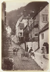 Clovelly, New Inn and Street