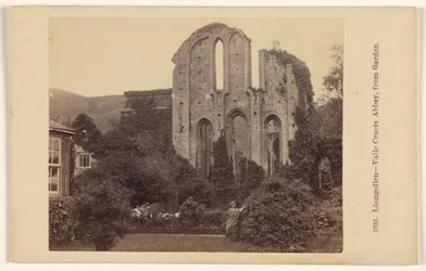 Llangollen - Valle Crucis-klostret, set fra haven