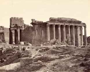Jupiter-templet, set fra nordøst, Baalbek