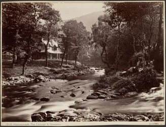 Watersmeet, hytten og bække