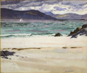 Ben Bhuie fra North End, Iona, ca. 1926 (olie på panel)