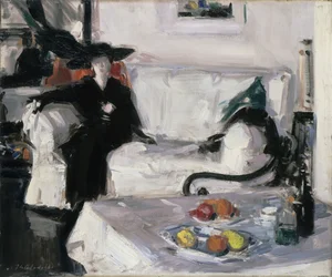 Interiør med figur
