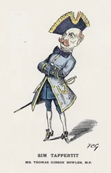 Sim Tappertit, Mr Thomas Gibson Bowles (farve litho)