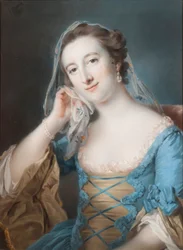 Portræt af Elizabeth, datter af Sir Edward Hulse, 1st Baronet, 1755 (pastel på papir)