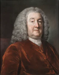 Portræt af Sir Edward Hulse, 1st Baronet, 1757 (pastel på papir)