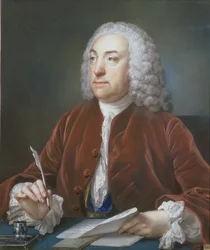 Portræt af Taylor White, kasserer på Foundling Hospital, 1758 (pastel)