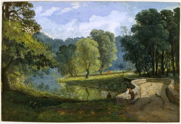 The Frome at Stapleton, ca. 1823 (akvarel og kropsfarve på papir)