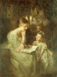 Storytime (olie på lærred)
