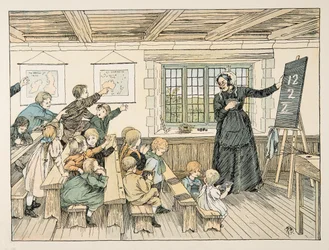 The Dame, fra Four and Twenty Toilers, pub. 1900 (farvelitografi)