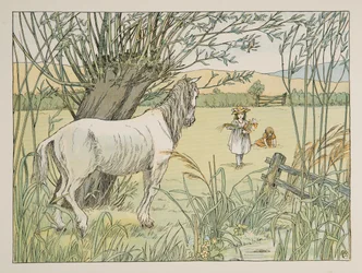The Old Bus Horse, fra Four and Twenty Toilers, pub. 1900 (farvelitografi)