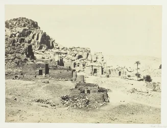 Oldsager ved Biggeh, overfor Philæ, 1857.