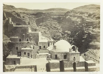 Kloster Mar-Saba, nær Jerusalem, 1857.