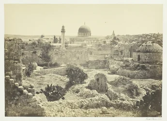 Jerusalem fra bymuren, 1857.