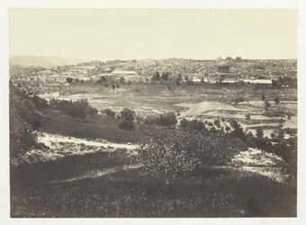Jerusalem, fra Oliebjerget, nr. 1, 1857.
