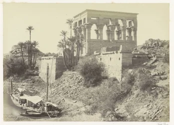 Trajans kiosk på Philae Island i Nilen Faraos seng, Island of Philae (titel på objektet)