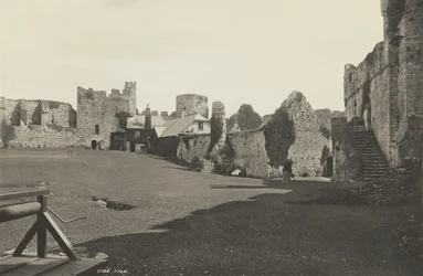 Manorbier Castles gård, Wales
