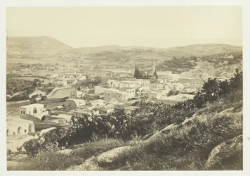 Nazareth, fra nordvest, 1857.