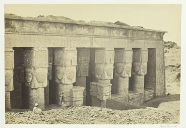 Portiko af Dendera-templet, 1857.