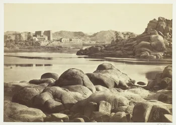Tilgangen til Philae, ca. 1857.
