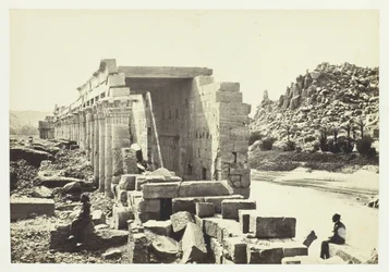 The Colonnade, Island of Philæ, 1857.