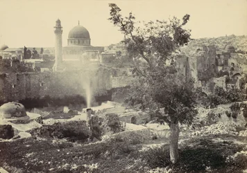 Moskeen i Omar, Jerusalem, 1857.