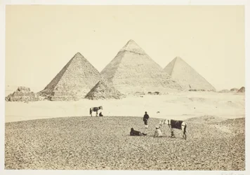 Pyramiderne i El Geezeh, fra sydvest