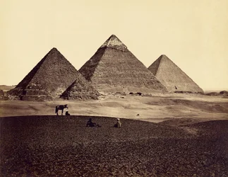 Pyramiderne i Giza set fra sydvest