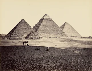 Pyramiderne i Giza set fra sydvest