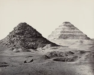 Pyramiderne i Sakkara set fra nordøst