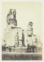 Statuerne af Memnon, Thebensletten, 1857.