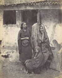 Tre østindiske kvinder, 1870