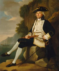 Kaptajn Sir Edward Vernon (1723-1794), midten af det 18. århundrede (olie på lærred)