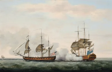 East India Companys skib Bridgewater forsvarede sin last mod et angreb fra den amerikanske kaper Hampden på vej fra St. Helena til England den 8. marts 1779