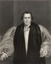 Pastor Daniel Wilson, graveret af J. Cochran, fra „Det nationale portrætgalleri, bind V“, udgivet ca. 1835