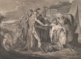Kong Lear græder over Cordelia Shakespeares krop, King Lear, 5. akt, scene..., 1. august 1792.