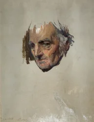 Leder af en gammel mand, 1871.