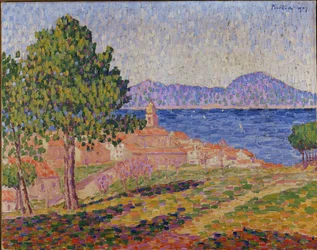 Udsigt over St. Tropez fra citadellet (olie på lærred)