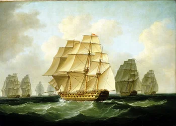 Episoder fra Napoleonskrigene (1803-1815): Richard Strachans forfølgelse ud for Kap Ortegal (Spanien), 4. november.