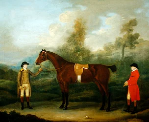 Jæger med sin Hest og Brudgom