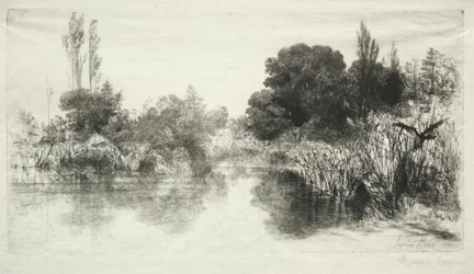 Shere Mill Pond The Larger Plate, 1860.