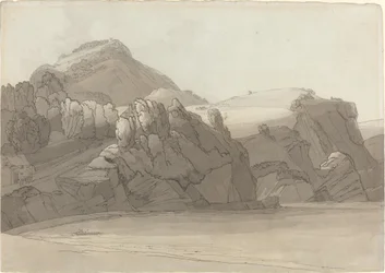 En klippekyst ved Coombmartin, Devon (Combe Martin Bay)