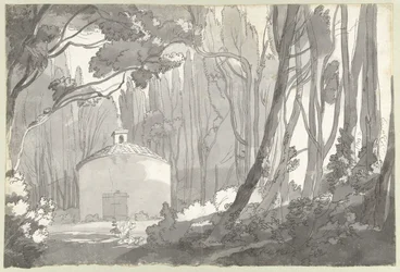I parken van de Villa Mondragone i Frascati