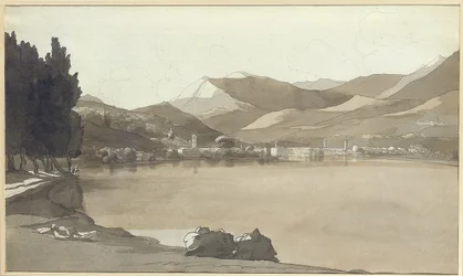 Byen Lugano, Schweiz, 1781